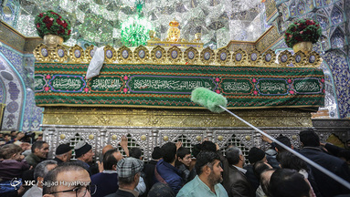 راسم استقبال از کاروان نمادین حضرت معصومه سلام الله علیها در قم