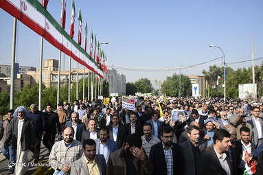 راهپیمایی انزجار از آشوبگران در اهواز