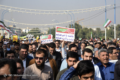 راهپیمایی انزجار از آشوبگران در اهواز