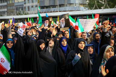 راهپیمایی انزجار مردم تهران از آشوبگران