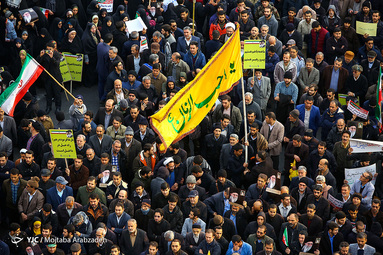 راهپیمایی انزجار مردم تهران از آشوبگران