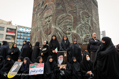 راهپیمایی انزجار مردم تهران از آشوبگران