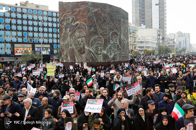راهپیمایی انزجار مردم تهران از آشوبگران