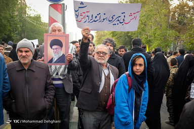 راهپیمایی انزجار مردم تهران از آشوبگران