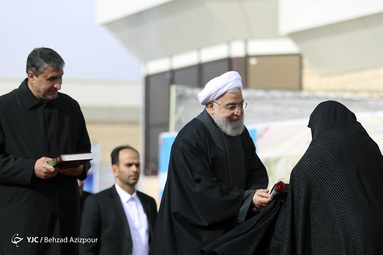 افتتاح راه آهن میانه - بستان آباد با حضور رئیس جمهور