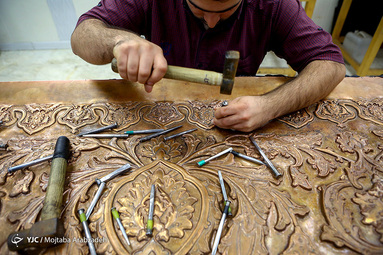 کارگاه ساخت ضریح حرم حضرت عبدالعظیم الحسنی (ع)