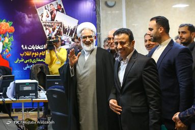 بازدید حجت الاسلام منتظری دادستان کل کشور از روند ثبت نام داوطلبان انتخابات مجلس در ستاد انتخابات وزارت کشور