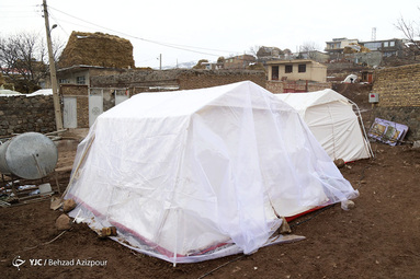 روستای ورنکش یک ماه پس از زلزله