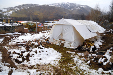 روستای ورنکش یک ماه پس از زلزله