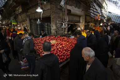 بازار شب یلدا در همدان