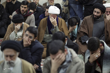 تشییع پیکر مرحوم آیت‌الله خلخالی در مشهد