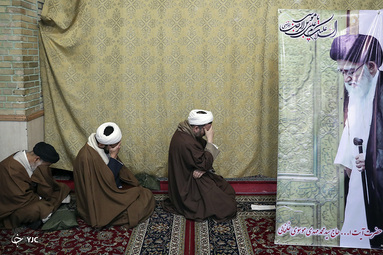 تشییع پیکر مرحوم آیت‌الله خلخالی در مشهد