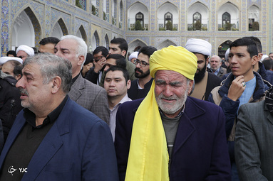 تشییع پیکر مرحوم آیت‌الله خلخالی در مشهد