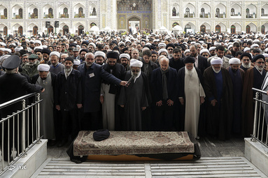 تشییع پیکر مرحوم آیت‌الله خلخالی در مشهد