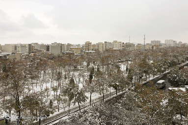 اولین برف زمستانی در اراک