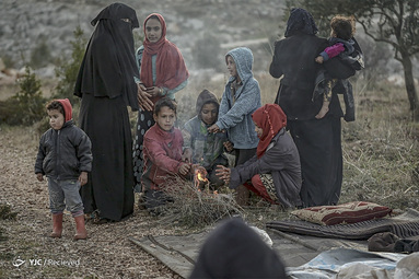 آوارگان سوری در سرما