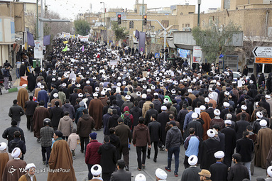 راهپیمایی مردم قم در پی شهادت سردار سپهبد حاج قاسم سلیمانی