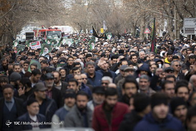 راهپیمایی مردم همدان در پی شهادت سردار سپهبد حاج قاسم سلیمانی