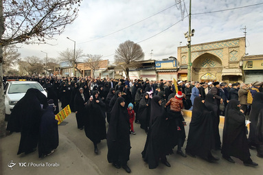 راهپیمایی مردم قزوین در پی شهادت سردار سپهبد حاج قاسم سلیمانی