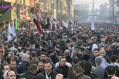 تشییع پیکر «حاج قاسم و ابومهدی» در کاظمین