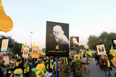 تشییع پیکر «حاج قاسم و ابومهدی» در کاظمین