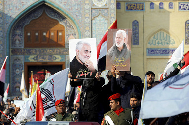تشییع پیکر «حاج قاسم و ابومهدی» در کاظمین