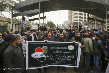 تشییع پیکر «حاج قاسم و ابومهدی» در کاظمین