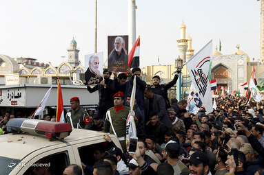 تشییع پیکر «حاج قاسم و ابومهدی» در کاظمین