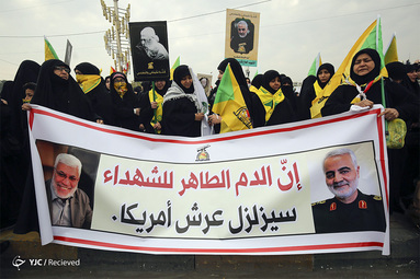 تشییع پیکر «حاج قاسم و ابومهدی» در کاظمین