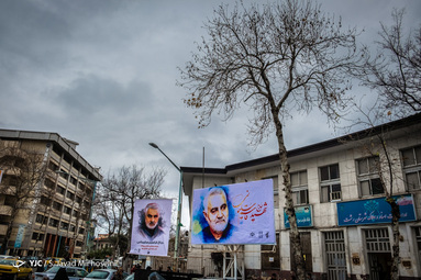 حال و هوای شهر رشت در سوگ و ماتم شهید حاج قاسم سلیمانی