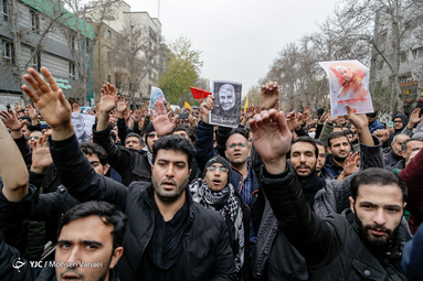 تجمع دسته عزاداری دانشجویان در دانشگاه تهران