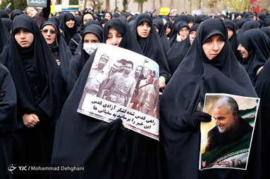 تجمع دسته عزاداری دانشجویان در دانشگاه تهران