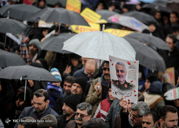 مراسم گرامیداشت شهید قاسم سلیمانی در میدان نقش جهان اصفهان