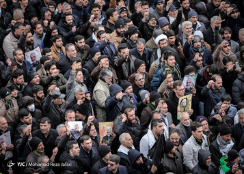 مراسم گرامیداشت شهید قاسم سلیمانی در میدان نقش جهان اصفهان