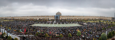 مراسم گرامیداشت شهید قاسم سلیمانی در میدان نقش جهان اصفهان