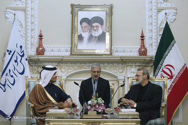 دیدار وزیر امور خارجه قطر با رییس مجلس