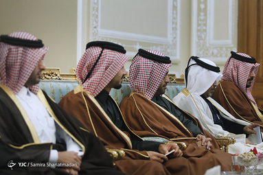 دیدار وزیر امور خارجه قطر با رییس مجلس