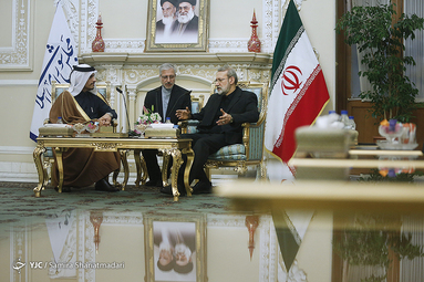دیدار وزیر امور خارجه قطر با رییس مجلس