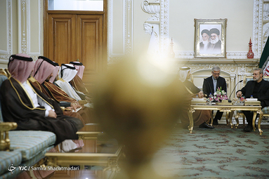 دیدار وزیر امور خارجه قطر با رییس مجلس