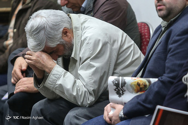 مراسم تجدید عهد هنرمندان با سردار قاسم سلیمانی