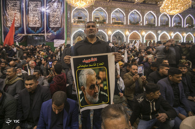 تشییع پیکر «حاج قاسم و ابومهدی» در کربلا