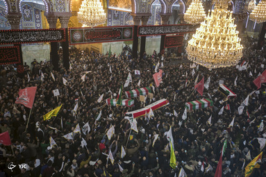 تشییع پیکر «حاج قاسم و ابومهدی» در کربلا