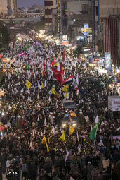 تشییع پیکر «حاج قاسم و ابومهدی» در کربلا