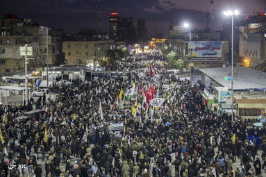 تشییع پیکر «حاج قاسم و ابومهدی» در کربلا