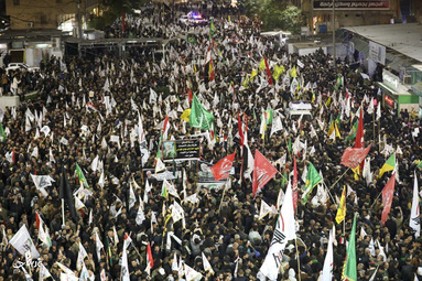 تشییع پیکر «حاج قاسم و ابومهدی» در کربلا