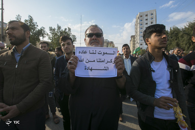تشییع پیکر «حاج قاسم و ابومهدی» در کربلا