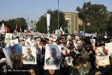 تشییع پیکر شهید سپهبد حاج قاسم سلیمانی در اهواز