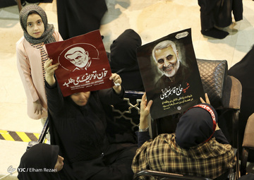 اجتماع عزاداران شهید حاج قاسم سلیمانی در مصلی تهران