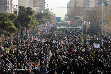تشییع پیکر «حاج قاسم و ابومهدی» در تهران