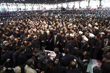 اقامه نماز و مراسم تشییع شهید حاج قاسم سلیمانی در دانشگاه تهران